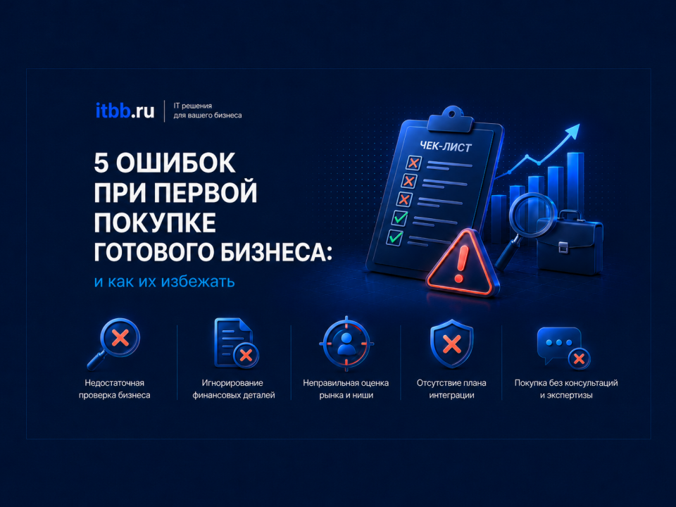 5 ошибок при первой покупке готового бизнеса — и как их избежать