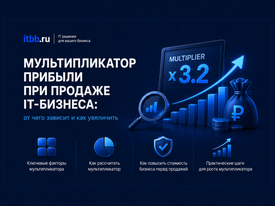 Мультипликатор прибыли при продаже IT-бизнеса: от чего зависит и как увеличить